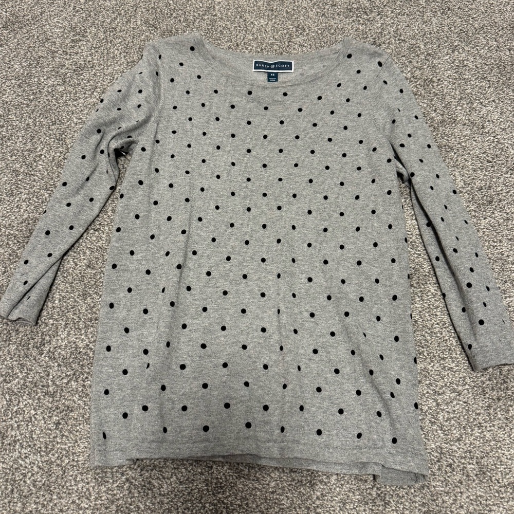 Karen Scott Quarter Sleeve Sweater